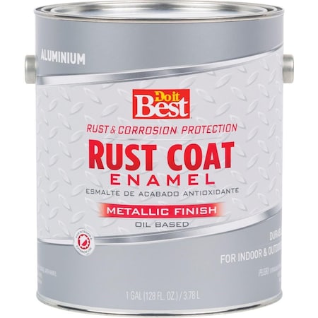 All-Source Rust Coat Oil-Based Gloss Enamel, Aluminum, 1 Gal. 203372D